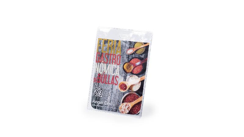 Funda Vertical Pvc Transparente + Credencial Vertical