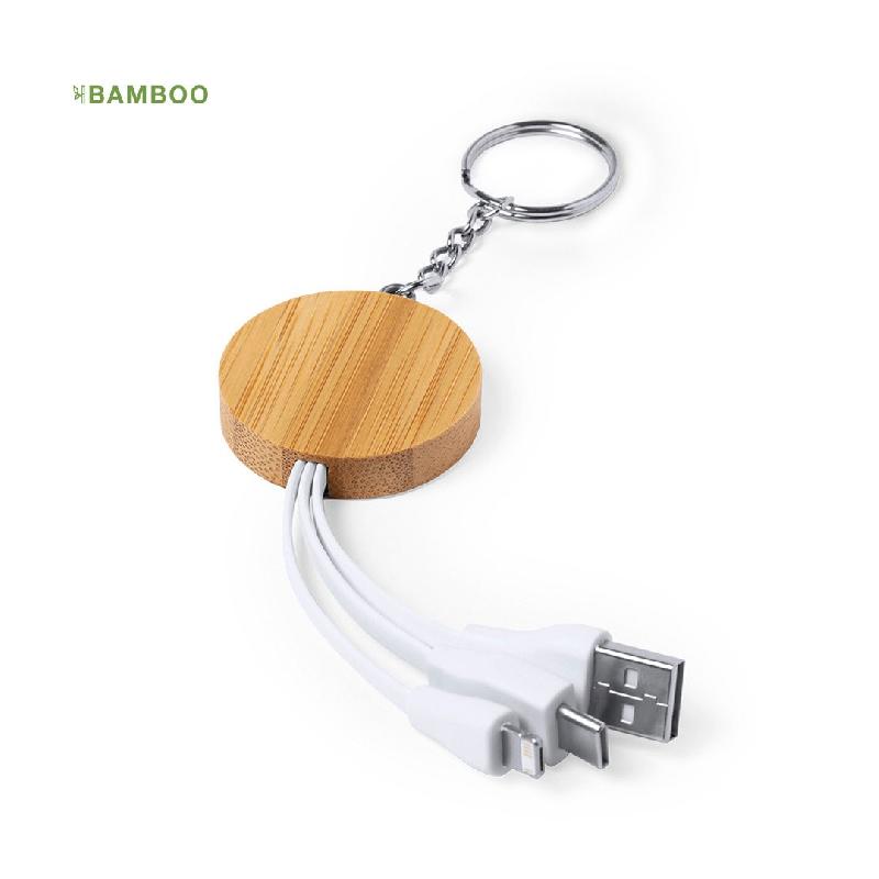 Cargador Llavero Bambu
