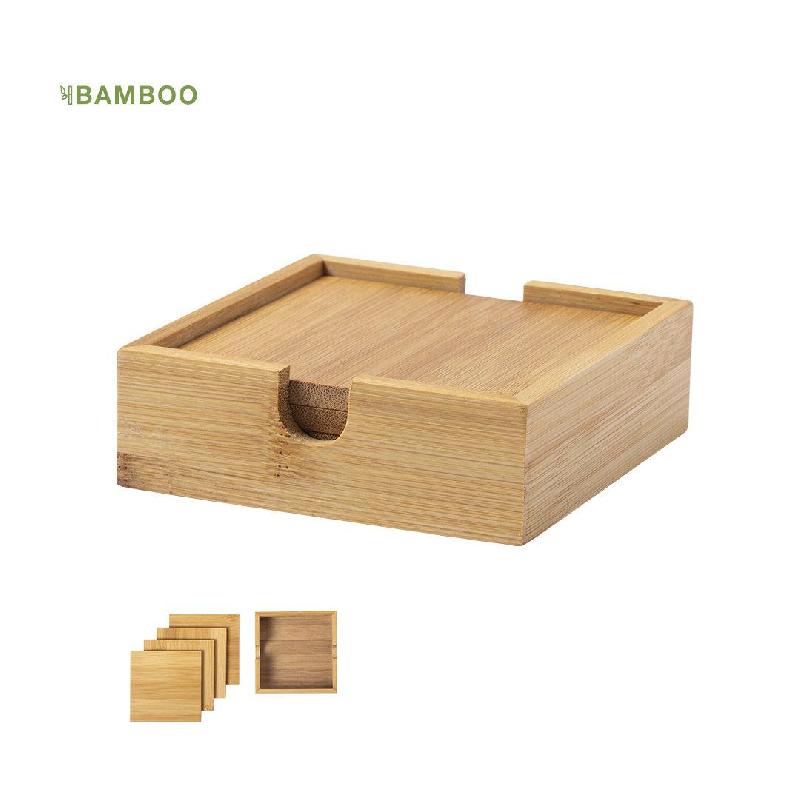 Set Posavasos Bambu