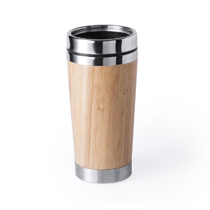 Vaso Acero/bambu