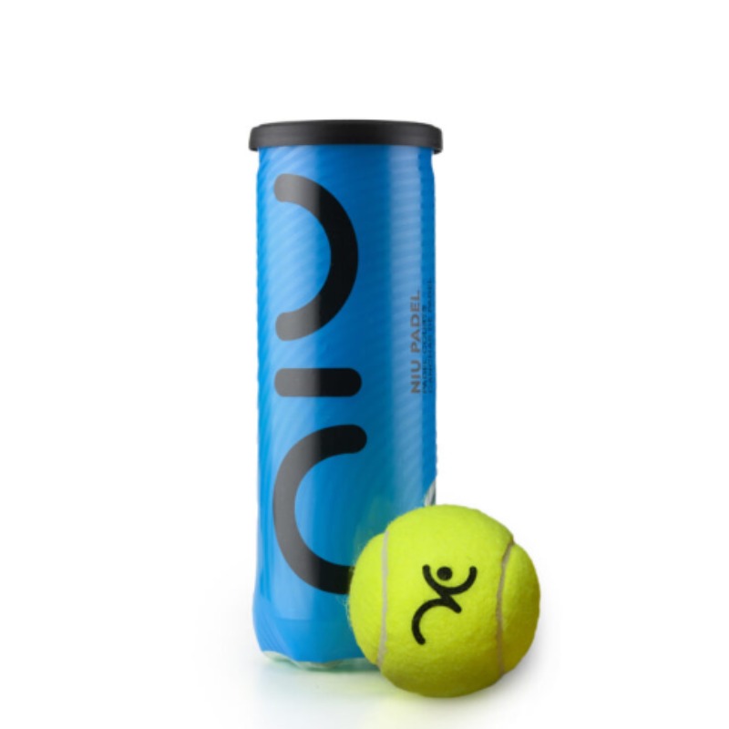 Tubo De Padel Niu  X 3 Unidades - Marca Niu - Tubo Celeste