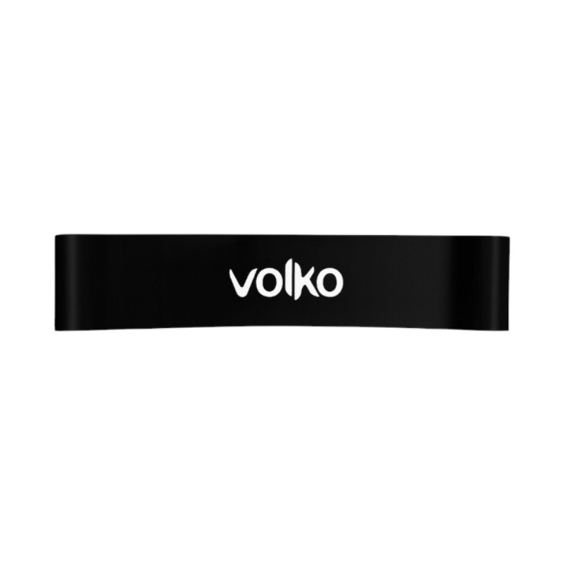 Mini Power Band 6,4 X 60 Cm. - Latex - Negro - Volko.