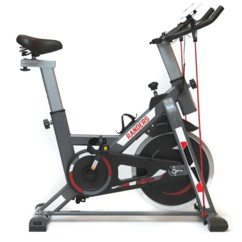 Bicicleta De Spinning. Randers Arg-874sp-r - Peso Max. 120 Kg.  Disco De Inercia 13 Kg. Con Bandas.