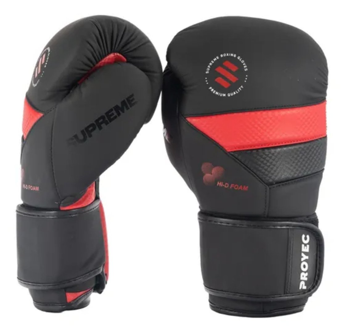 Guante Boxeo C/velcro Cuero Sint- 16 Oz  - Mod Supreme - Marca Proyec