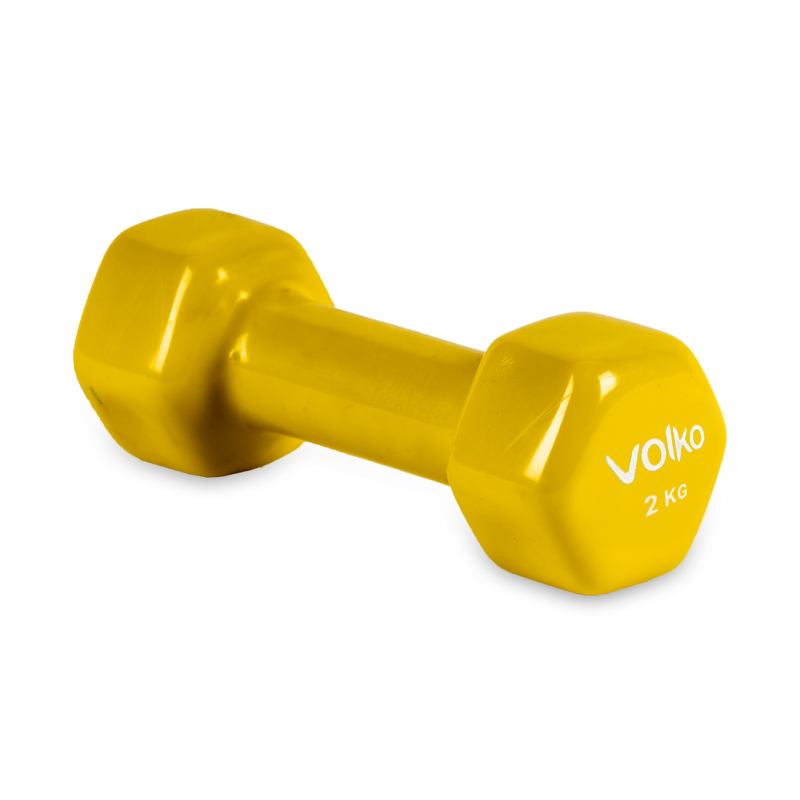 Mancuerna De Fundicion Rec. En Vinilo  De 2 Kg - Marca Volko X Unidad