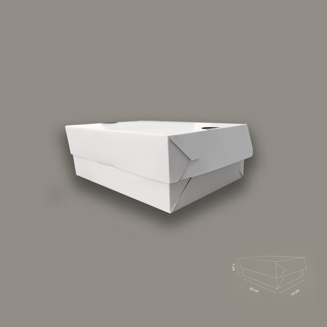 Caja Blanca Con Tapa Unida 24x21.5x6.5 