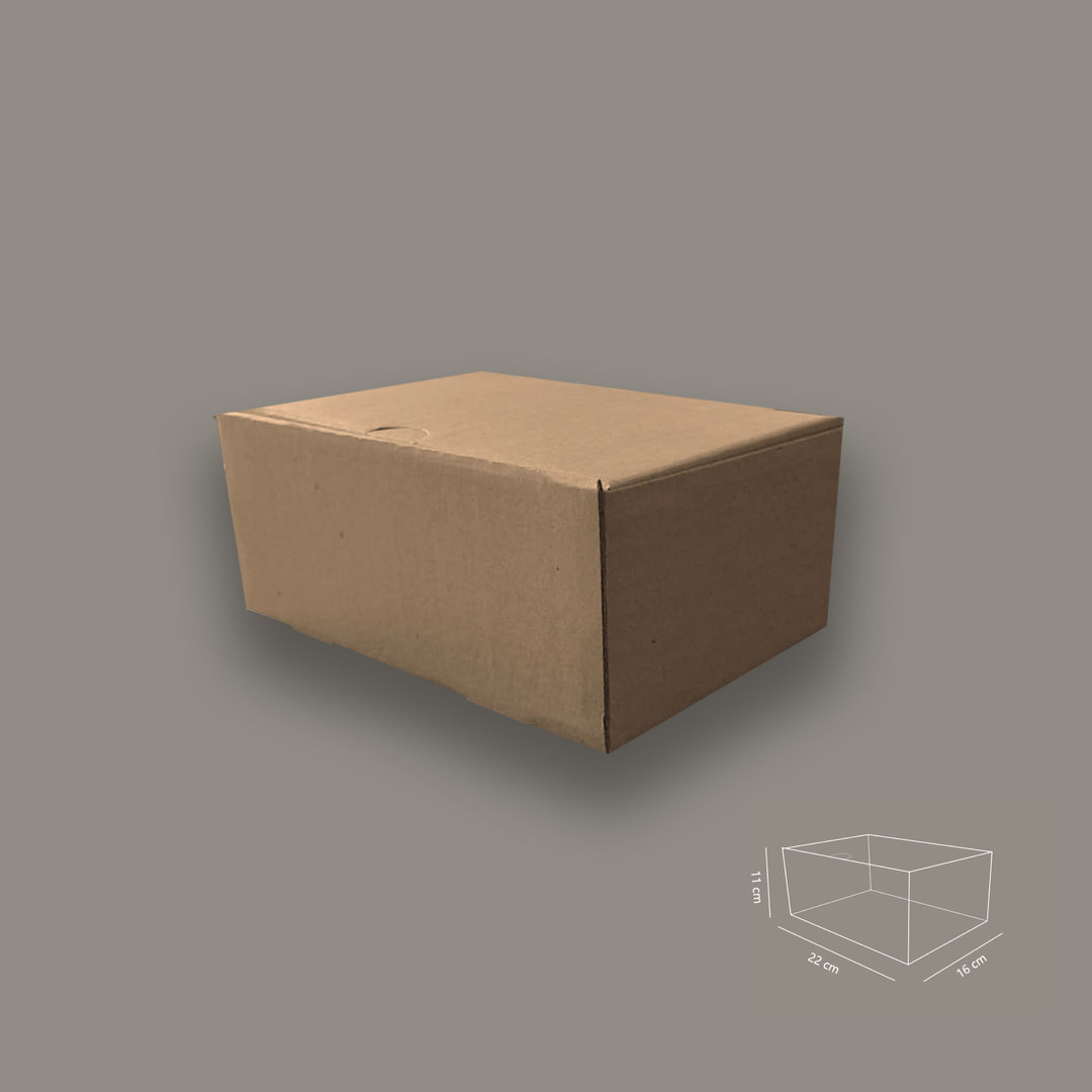Caja Microcorrugado Simil Hamburguesa
