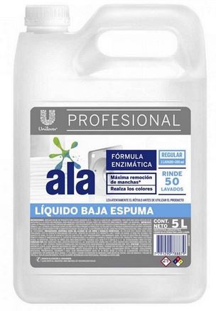 Jabon Liquido Ala Baja Espuma X 5 Lts