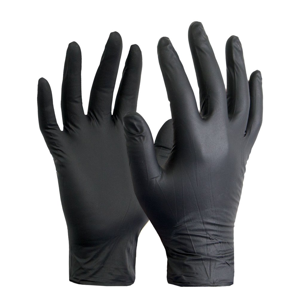 Guantes Desc. Nitrilo Negro X 100 Unid. Ex Grande