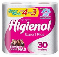 P.hig. Higienol Plus 30 Mts X 4 Unid.